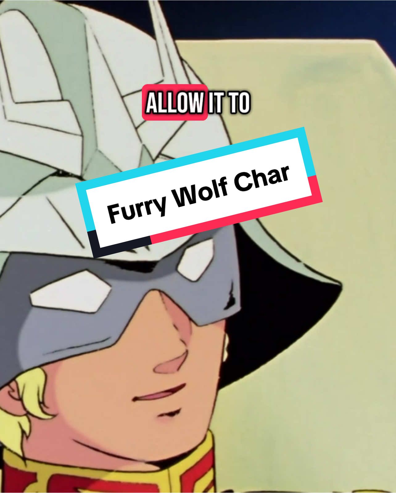 Can someone draw Char as a technicolor wolf for me, perhaps dancing to some Renard or at a Jane Remover concert or maybe memorializing SOPHIE by crying as he listens in bed headphones on knot out, the real red comet #fyp #anime #funny #gundam 