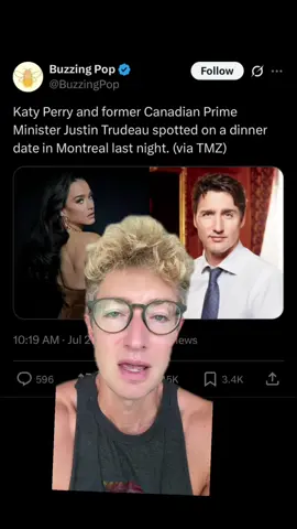 Katy Perry dating Justin Trudeau is the most precedented of precedented times. This feels correct. 