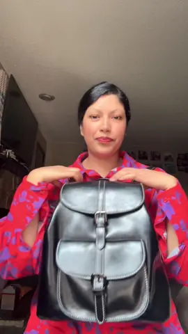 New oil-waxed cowhide pocket backpack with drawstring flap and bucket multifunctional genuine leather backpack! This is a well made, perfect purse/book bag. I love the style! Beautiful purse! #leatherbags #women #Tiktokshop @Beauty Blossom Bag