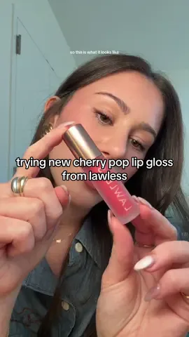 Replying to @jess <3 trying the new cherry pop lip gloss from @LAWLESS Beauty #lips #lipgloss #lipstick 