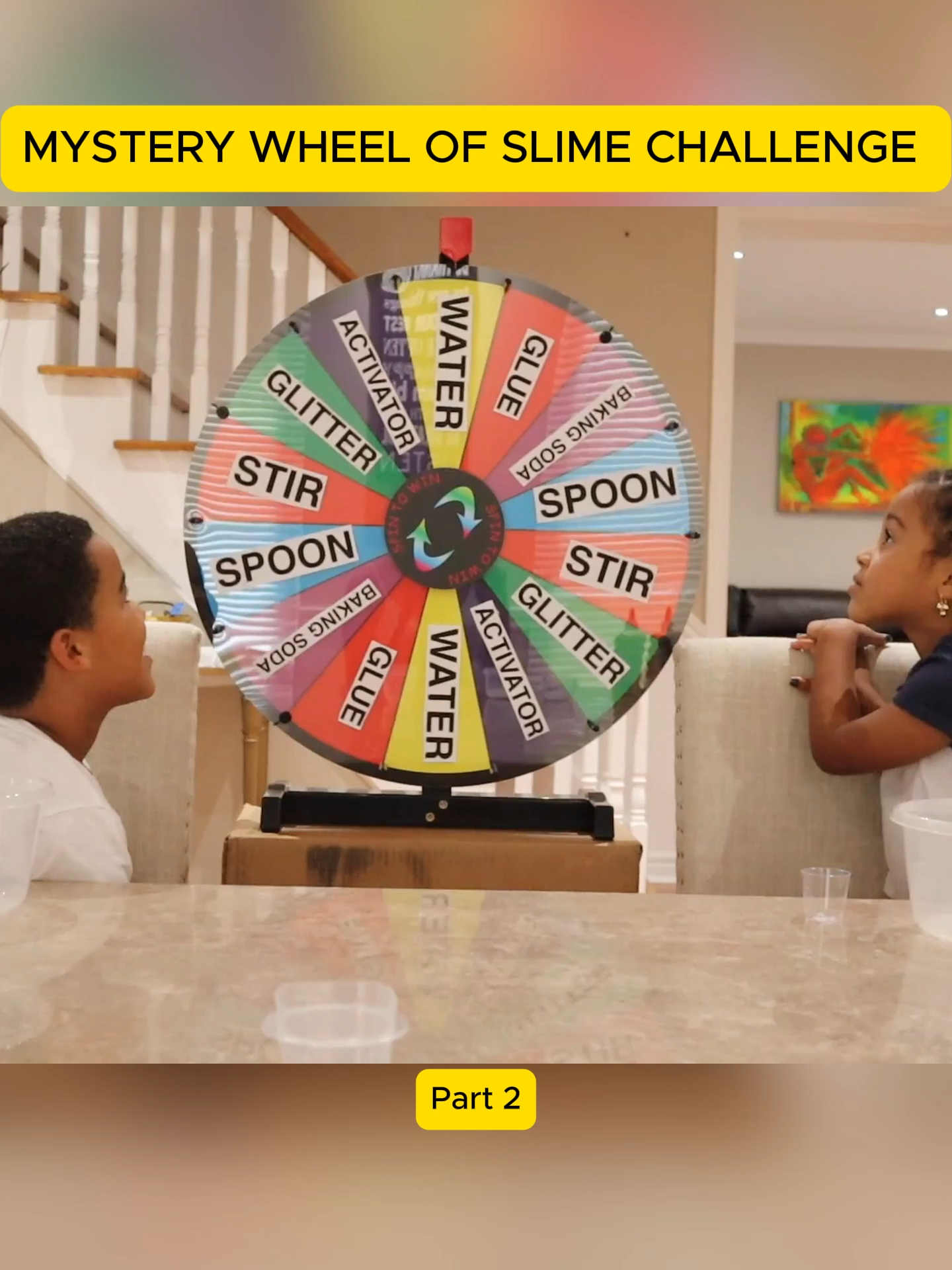 Part 2 MYSTERY WHEEL OF SLIME CHALLENGE - #kids #kidsontiktok #fyp #viral #foryou #trends #pov #tiktokshop #Famous #tube #familia