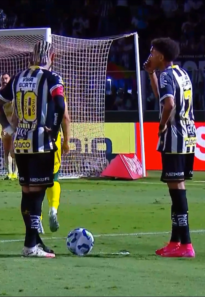 Robinho Jr vs Mirassol🤩 #robinhojr #football #santos #fyp 