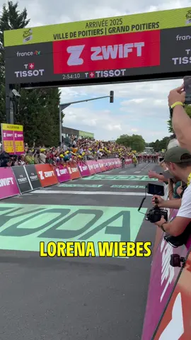 Lorena Wiebes, winner of stage 4 !  #TourDeFrance #WatchTheFemmes #TDFF2025 #SportTiktok #cycling 