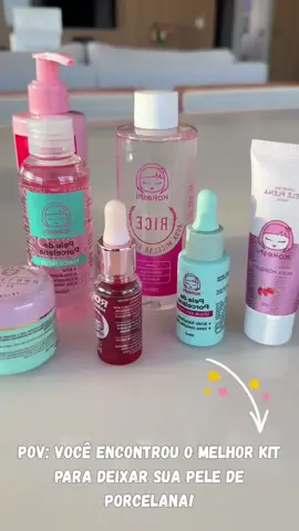 Kit pele Revitalizada. Pele de Porcelana. Skin care completo da Kokeshi inspirado nos produtos asiáticos e com preço excelente!  #skincare #skincarekorea #TiktokShop #tiktokshopchegou #kokeshi@tiktokshop.vitrine @tiktokshop.vitrine 