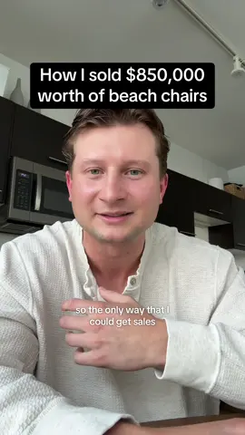 A universal rule that applies to all businesses… my biggest lesson after selling $850,000 worth of beach chairs - - follow on IG @ realadamwiz
