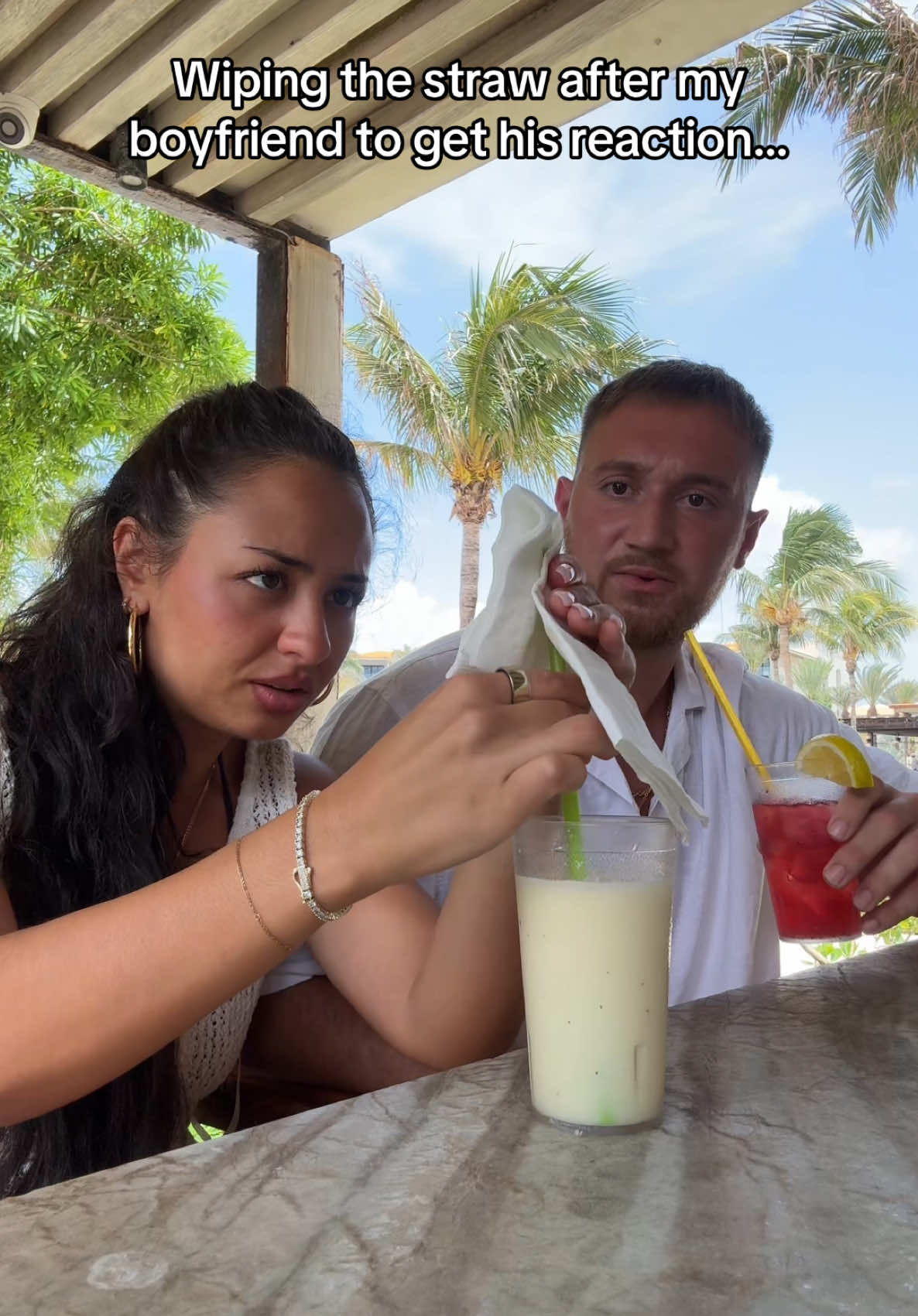 He was so offended 😭 #fyp #couplescomedy #couplescontent #boyfriendreaction #relationships #calebnandrea 