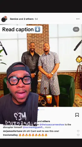 I have nothing against Norman. To be honest, I could learn and thing or two from him! He’s a very intelligent business man and he knows what he’s doing when it comes to the music industry. I love IKE TO MY CORE! I don’t think there’s a gospel singer that funnier than him but he missed the mark with this one! I understand the idea of the episode but I don’t understand the execution. I hope lessons were learned because I love the show! But this episode was NOT IT for the Christian World and Gospel Music in general. #greenscreen #issaccaree #normangyamfri #podcast 
