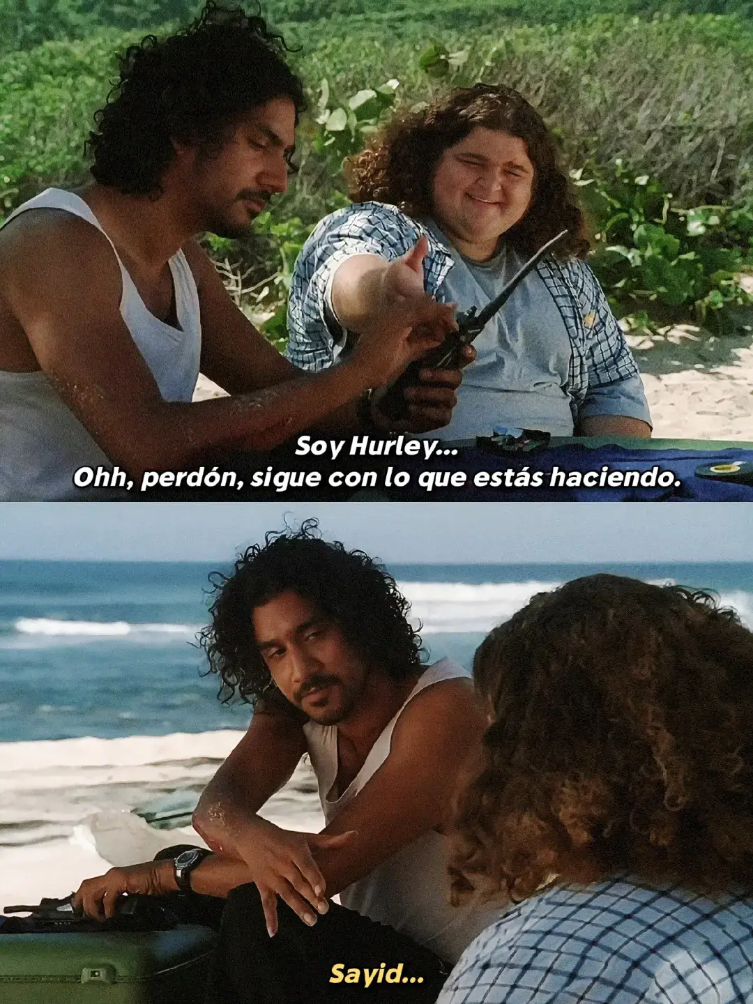 Me cayeron bien ambos personajes. S1E02. #lostedit #lost #losttvshow #hurley #sayidjarrah 