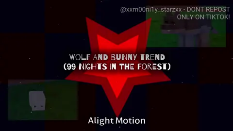 Bunny and wolf animation! - 99 nights in the forest! // #roblox #99NIGHTSINTHEFOREST #FYP #fyp #ROBLOX 