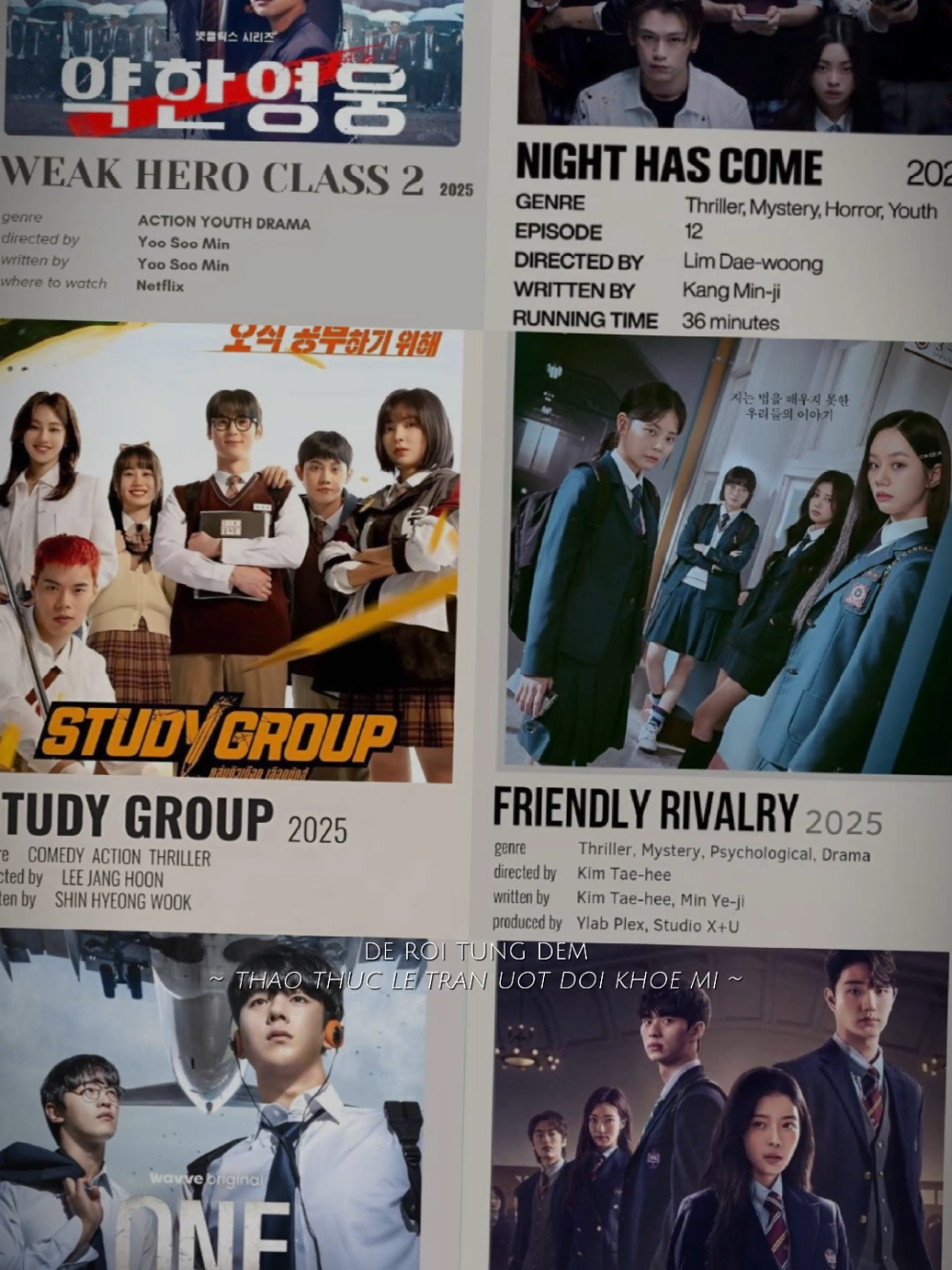 lớp t đoàn kết lắm🥰🥰🥰 #kdrama #studygroup #nighthascome #weekheroclass1 #friendlyrivalry #onehighschoolheroes #hierarchy #fyp #xh 