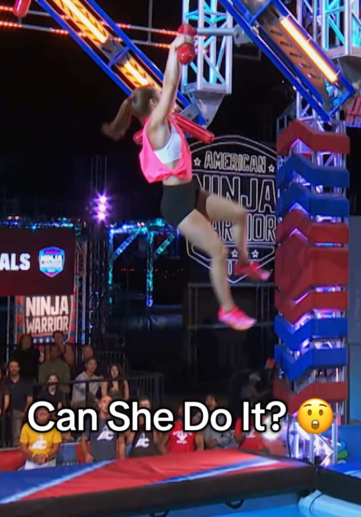Abby Clark staying efficient and precise on the semifinals course! 😤🤞🏼 #AmericanNinjaWarrior #ANW #ninjawarrior 