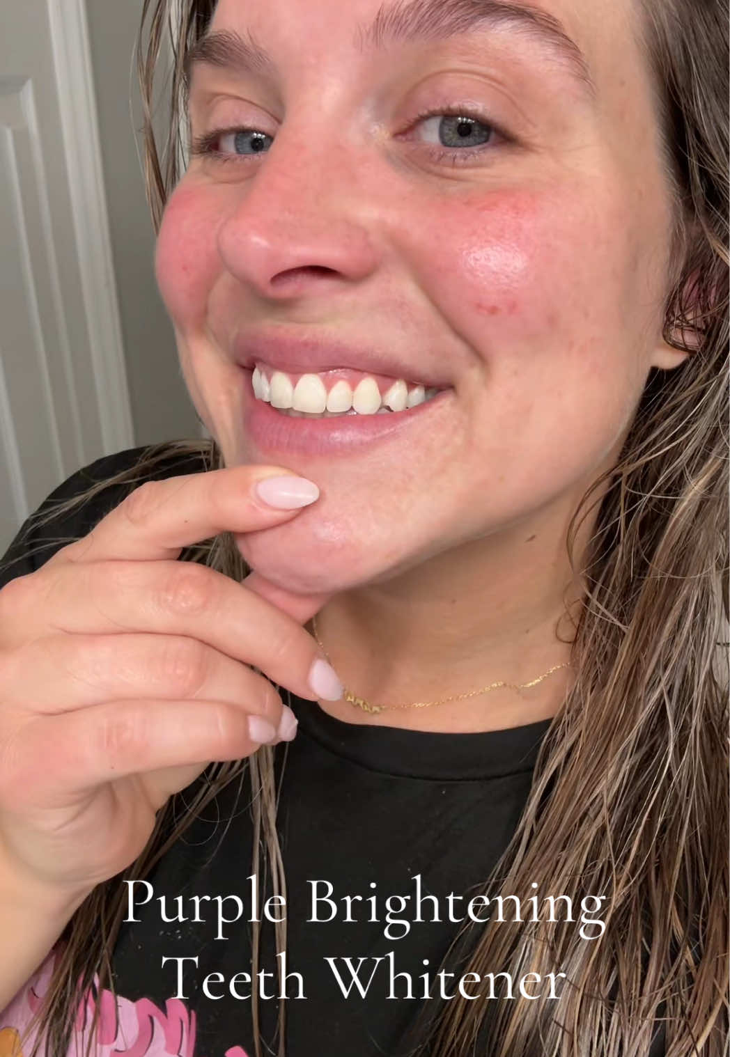 Purple Powder Color-Correcting Teeth Whitening Booster. 😁 #snowteethwhitening 