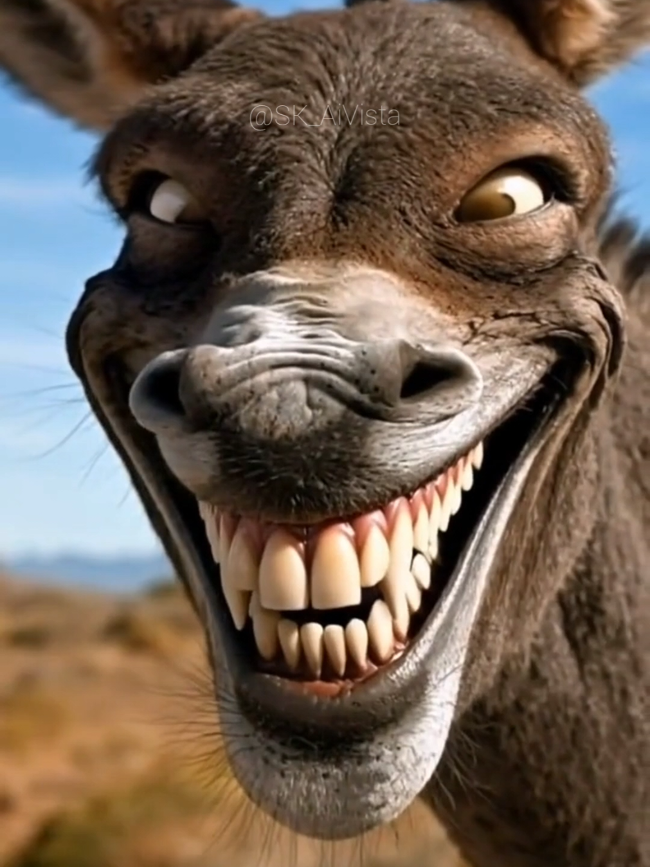 When your friend tells a joke that's actually funny 😂🫢 Laughing like no one's watching 🐴💀 #DonkeyLaughs #TooFunny #AnimalMemes #ViralMoment #LOLzone #DonkeyMood #CrazyLaugh #WildLifeHumor #NatureLOL #GoofyAnimals 