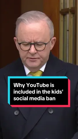 YouTube will join other social media platforms in being caught by the ban after the Australian government backflipped on its earlier plan to exclude the video streaming site. #australia #anthonyalbanese #socialmediaban 