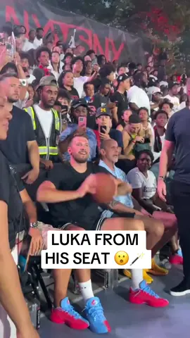 Luka got the crowd hype at Dyckman Park 🔥 (via @NBA) #NBA #basketball #luka #lakers 