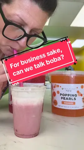 Welcome to my FroYo shop, where toppings are serious business — especially boba pearls. 🧋 I tracked the data (because yes, I’m that kind of shop owner): ✅ Mango boba pearls? Sales went up. ✅ Raspberry boba pearls? Even higher. 🍓 But strawberry boba pearls? She’s the main character — the kids can’t get enough. I go through 7 lb buckets of strawberries eh boba pearls like it’s candy. Moral of the story? Never underestimate the power of a juicy pop of a boba pearl 😉 #BobaPearls #Boba #BobaTea #BubbleTea #BobaLove 