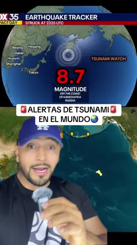 The 8.7 magnitude earthquake will hit Russia's Kamchatka Peninsula. #alfredomx #earthquake #tsunami #world #alert #news #kamchatka #rusia #us #hawaii 