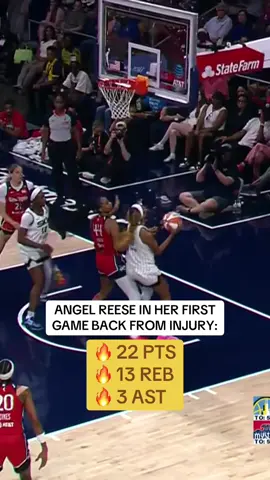 ANGEL WITH ANOTHER DOUBLE-DOUBLE 🙌 #WNBA #basketball #angelreese #chicagosky 