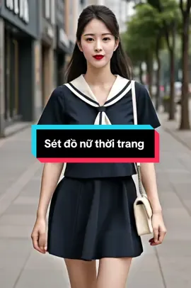 Sét đồ nữ áo cộc tay cổ phối #trend #xuhướng #viral #xuhuongtiktok #thoitrang #thoitrangnu #model  @PhuongLinhshop 