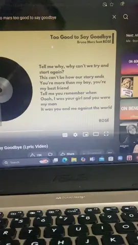 maap cempreng wkwk #toogoodtosaygoodbye #brunomars #roseblackpink #fyp 