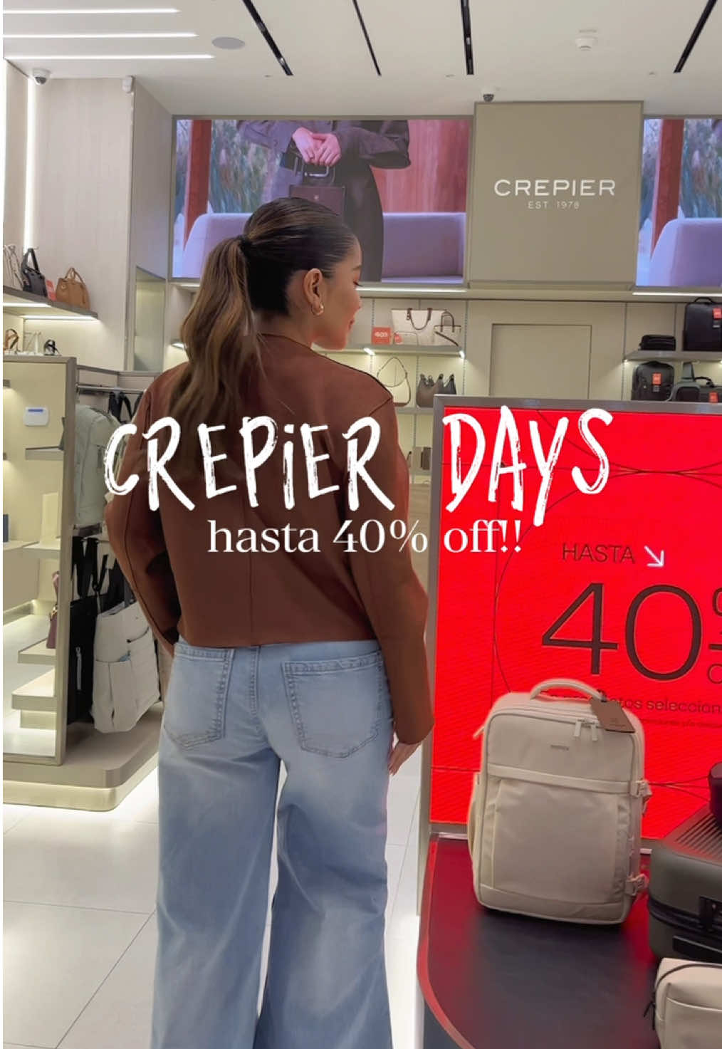 Hay hasta 40% de descuento! y todo precioso🥹💗 @Crepier  #crepier #bolsos #bolsouniversidad #descuentos #OOTD #outfit #cartera #bags 