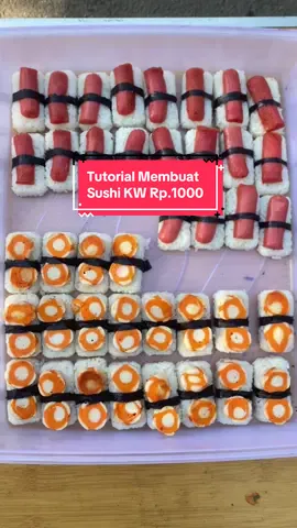 Membalas @unie Cetakan sushinya bisa CO di etalase aku ya🥰 toppingnya bisa kalian kreasikan sendiri✨ #fyp #kontenjualan #jajanansd #idejualan #sushi #mbakjualan26 