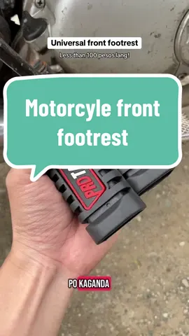 Dagdag porma na sa mga motor natin at dagdag comfortability pa itong universal front footrest na to! #universalfootrest #footrest #motorcyclefootrest #motorcycleaccessories #motorparts #frontfootrest 