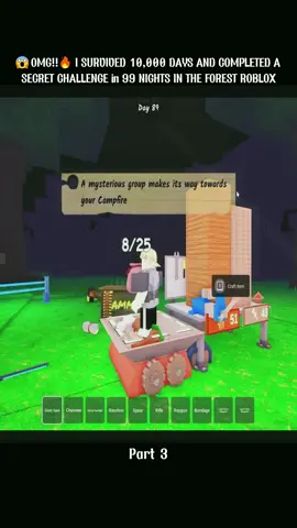 I SURVIVED 10000 DAYS AND COMPLETED A SECRET CHALLENGE in 99 NIGHTS IN THE FOREST PART 3 #robloxfyp #robloxtiktok #roblox 