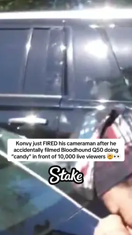Konvy just FIRED his cameraman after he accidentally filmed Bloodhound Q50 doing “candy” in front of 10,000 live viewers 🤯👀  #bloodhoundq50 #bloodhound #konvy 