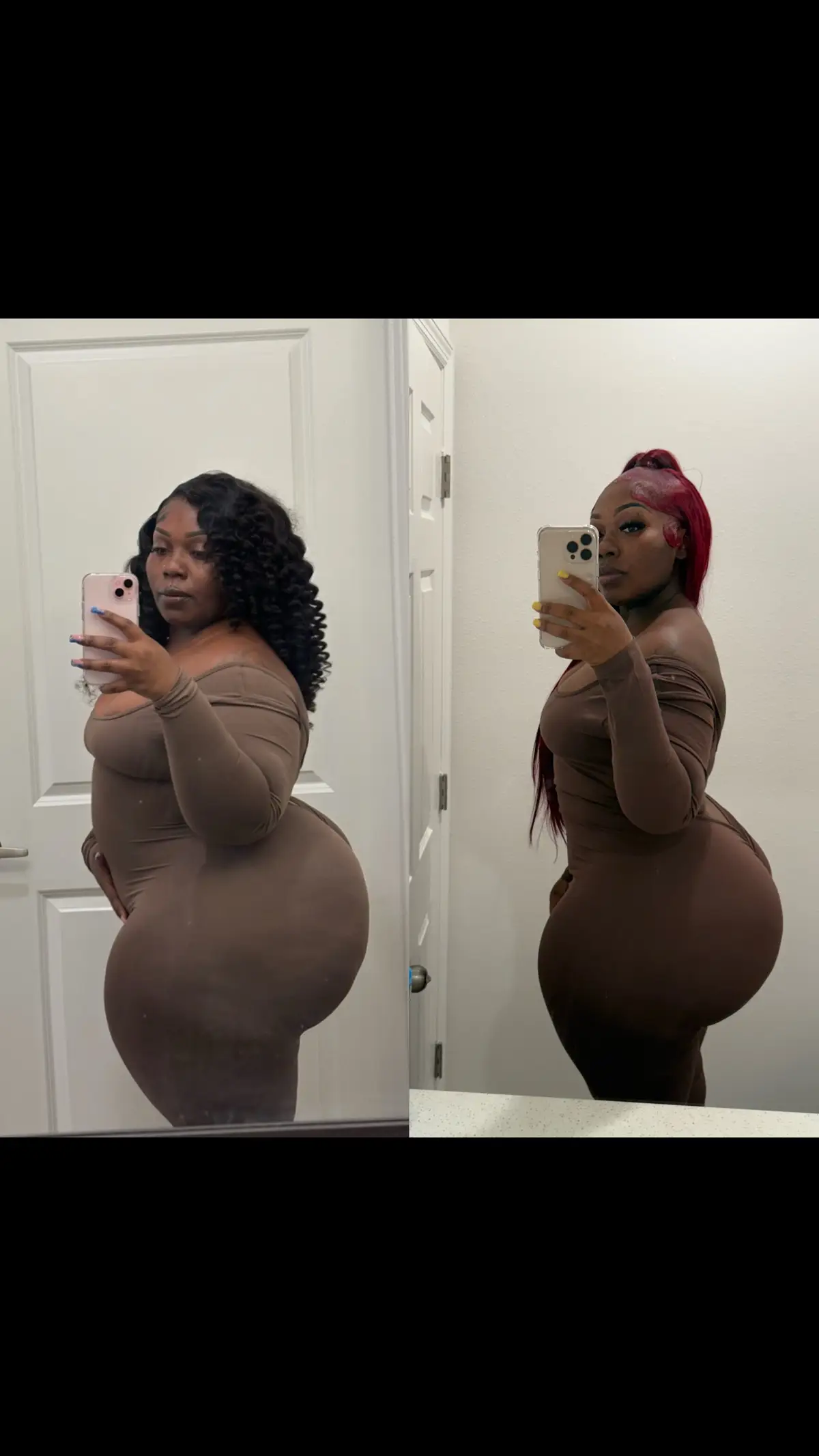 I ain’t gone lie I was embarrassed to even post this Is crazy 60 pound difference 🤮 from 297 to 236 I really let my self go last year I won’t be doing that again 