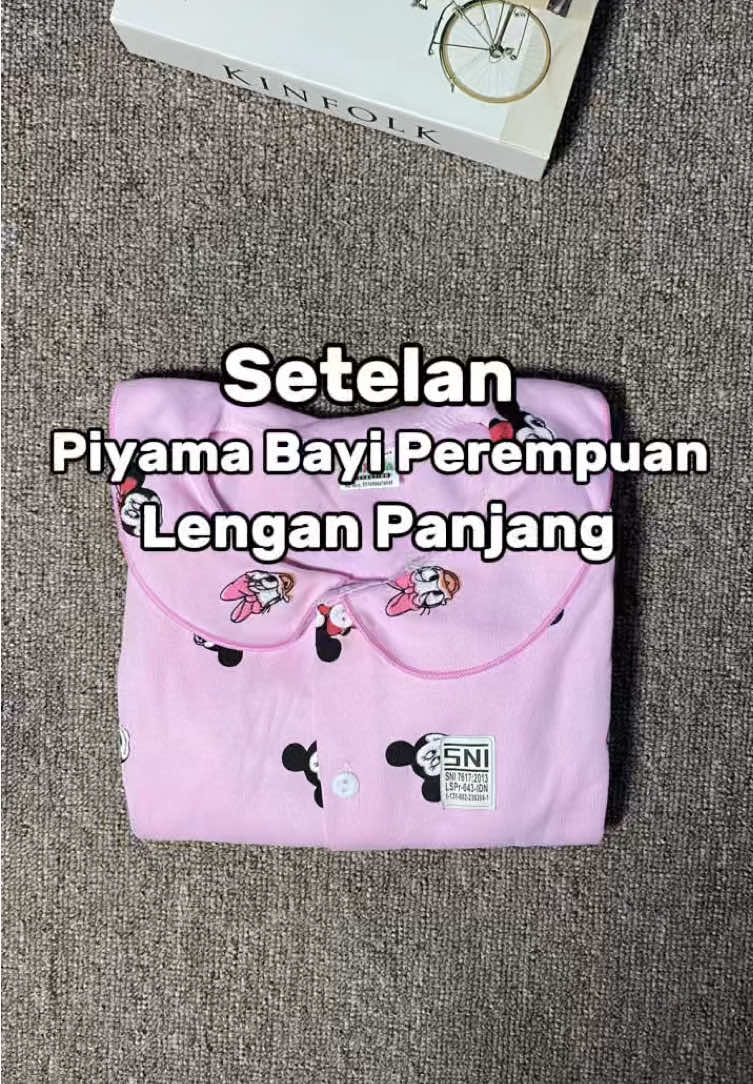 Piyama bayi perempuan motif Mini Mouse🫶🏻✨#piyamabayi #setelanpiyamapanjanganak #bajupiyamaanak #piyamabayimoti#bajubayi 