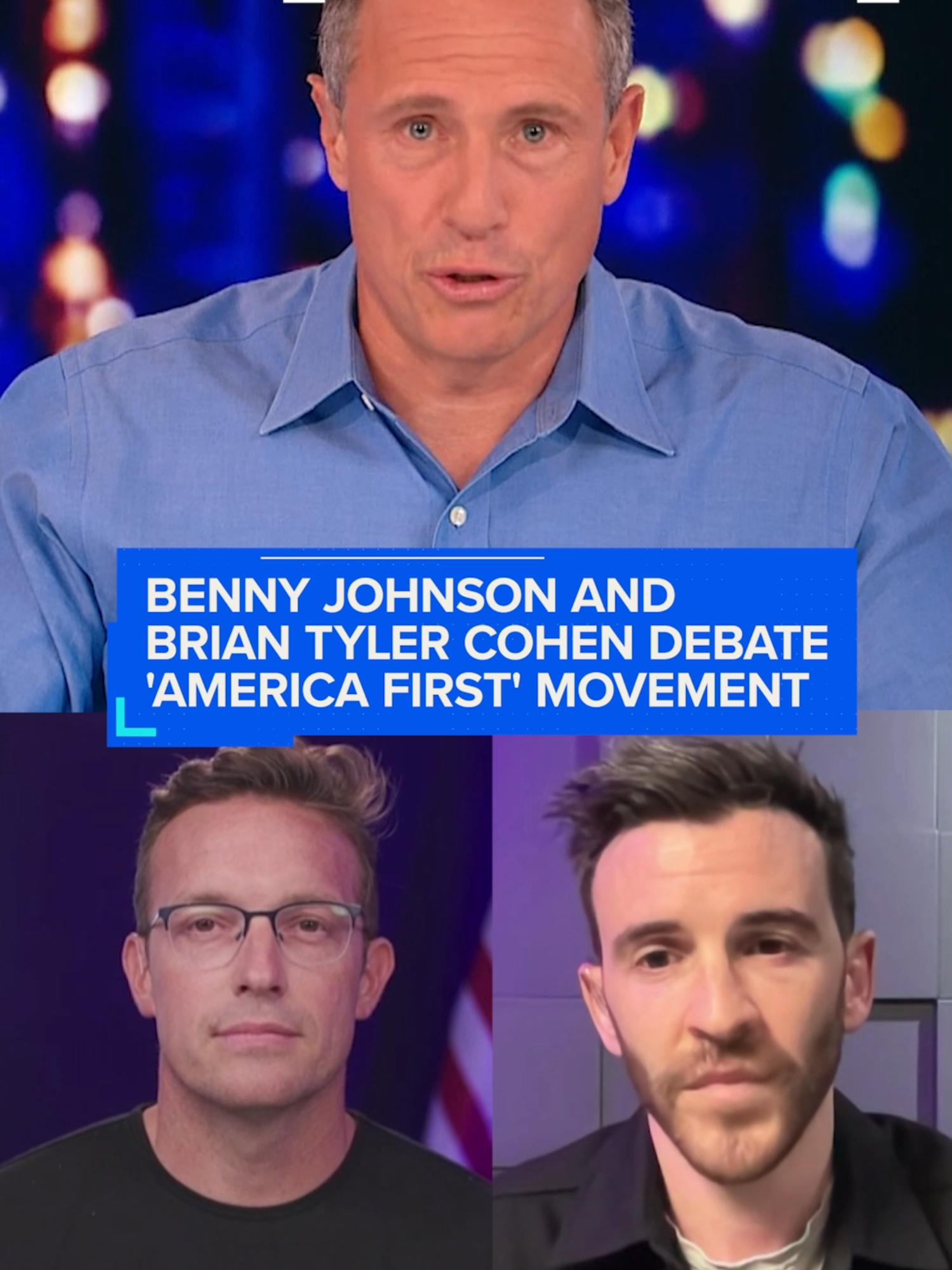 Conservative host Benny Johnson and progressive host Brian Tyler Cohen join #Cuomo to debate MAGA's 