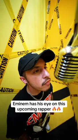 Eminem has his eye on this upcoming rapper 🔥!! #fyp #rap #eminem #slimshady 