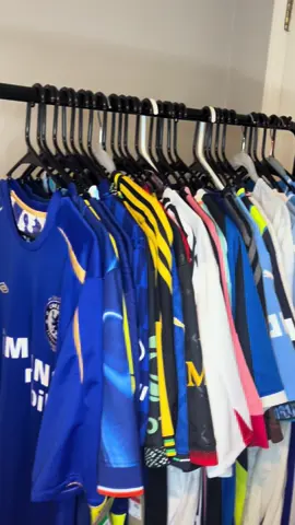 My football jersey collection so far ⚽️#footballjerseycollection #footballjersey #soccerjersey 