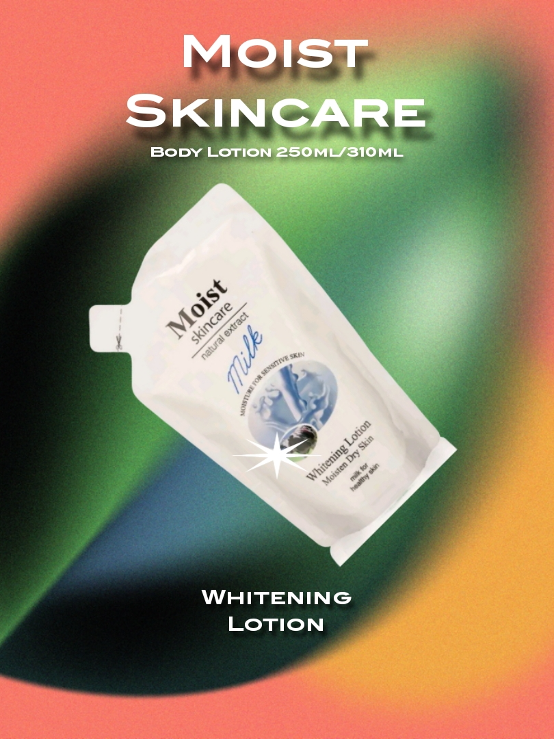 Moist Skincare Body Lotion 250ml/310ml Milk Papaya Whitening Pouch Moisten Dry Skin White Bright Lotion #moist #moisturizer #skincare #bodylotion #whiteninglotion #trending #fyp