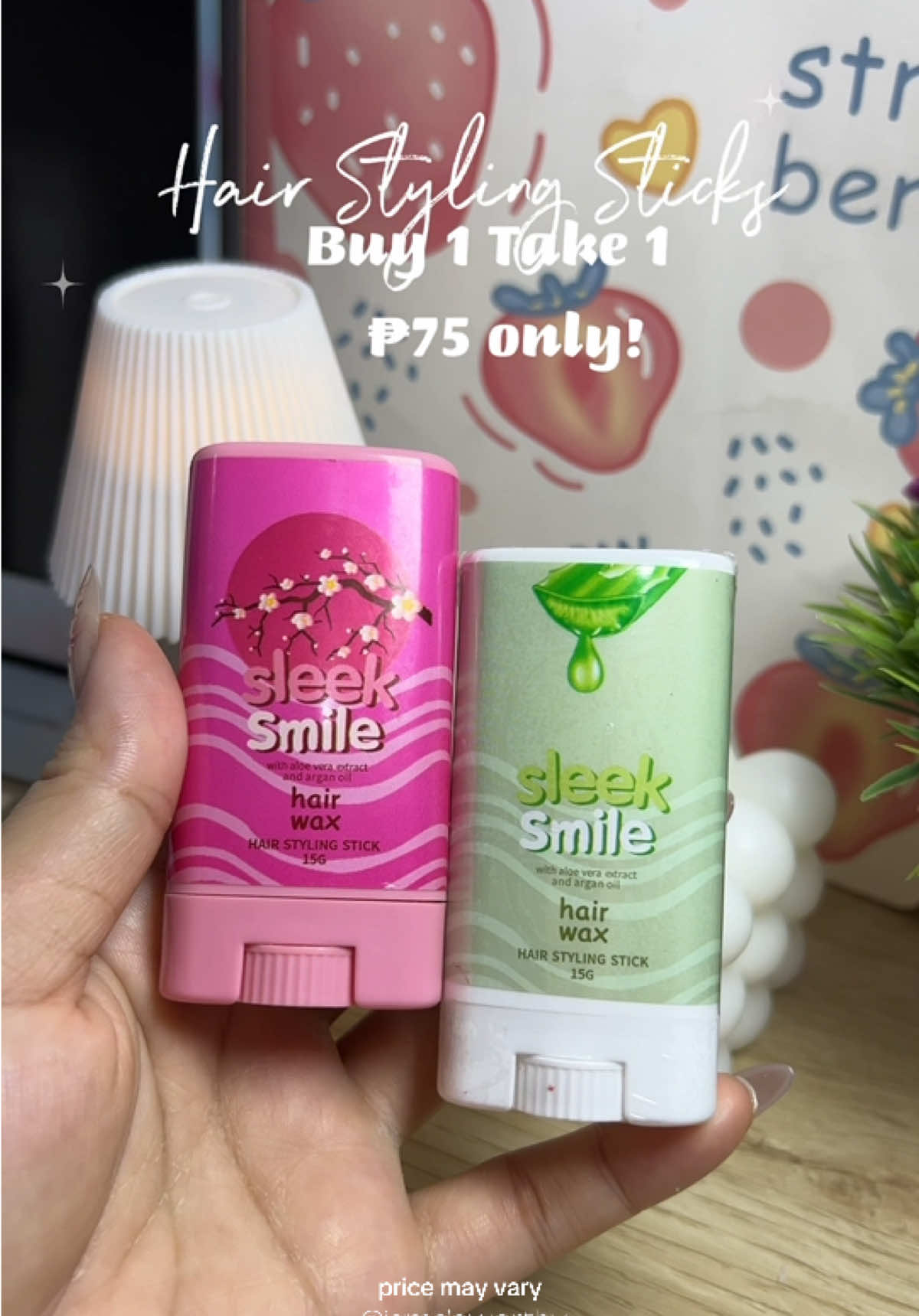 ₱75 ONLY Buy 1 Take 1 na Hair Styling Stick na! 🛒  Perfect for everyone! Disclaimer: Prices may change anytime. I’m not liable for any pricing or availability changes—please double-check before buying! 😘 #StylingStickPH #Buy1Take1Deal #BudgetBeauty #TikTokFinds #HairGoals #hairstylingstick #sleeksmile #hairwax  #CapCut 