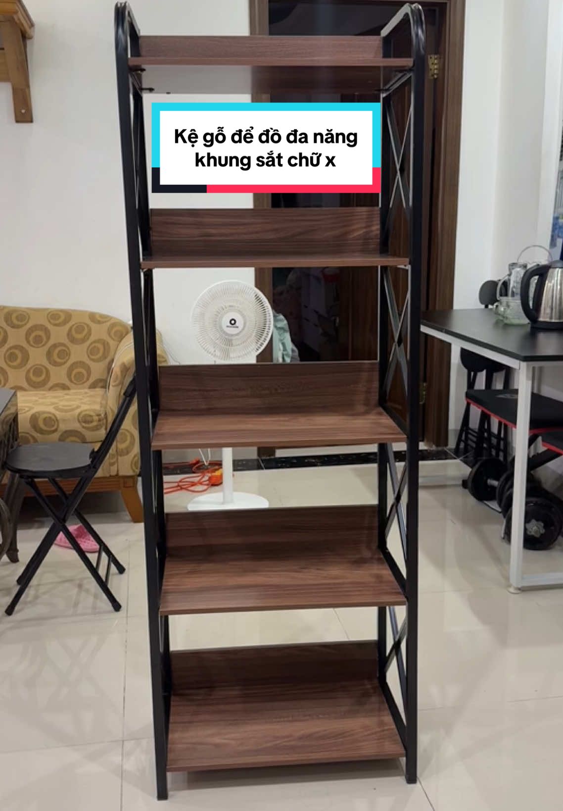 Kệ gỗ để đồ đa năng khung sắt chữ x #muahangtaitiktokshop #dieuthuy #xuhuong #kededo #kego #kegodedodanang #kededo #kededodanang #kededonhabep 