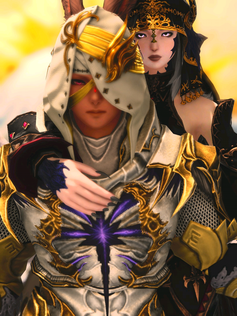 𝓘'𝓶 𝓪𝓵𝔀𝓪𝔂𝓼 𝓫𝓮 𝔀𝓲𝓽𝓱 𝔂𝓸𝓾 (The joy and happiness that comes over me for what we both create together) #ffxivviera #ffxivaura #ffxiv 