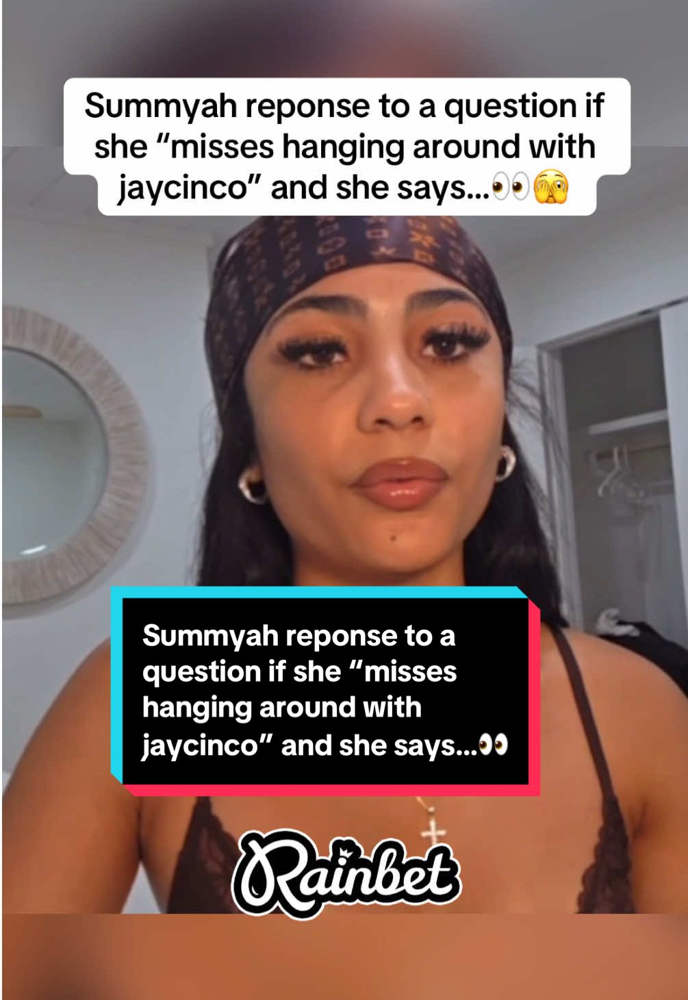 Summyah reponse to a question if she “misses hanging around with jaycinco” and she says…👀🫣 #summyah #summyahmarie #fyp #jaycinco 