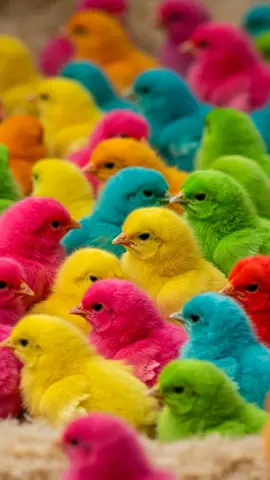 Cute Colourful Chicks #chicks #chicken #fyp #foryoupage #foryou 