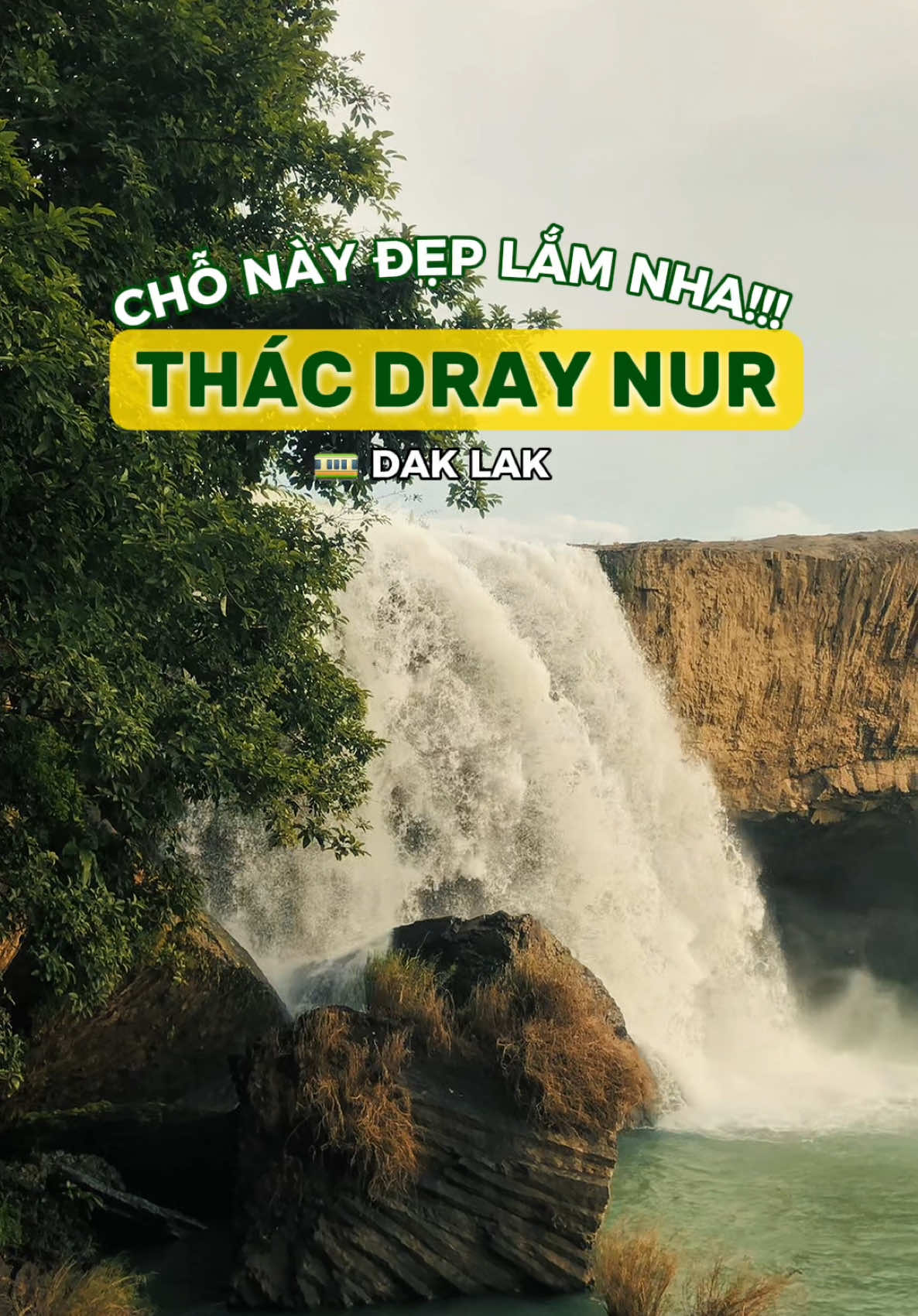 #vietnam mình đẹp lắm… xách balo lên đi từ từ nào. Đây là Thác Dray Nur - DakLak hùng vĩ ẩn mình trong núi rừng Tây Nguyên. #chillwithtiktok #vietnam #daklak #thacdraynur #chualanh #travel #healing #vuongthichdine #summerlooks #trekking 