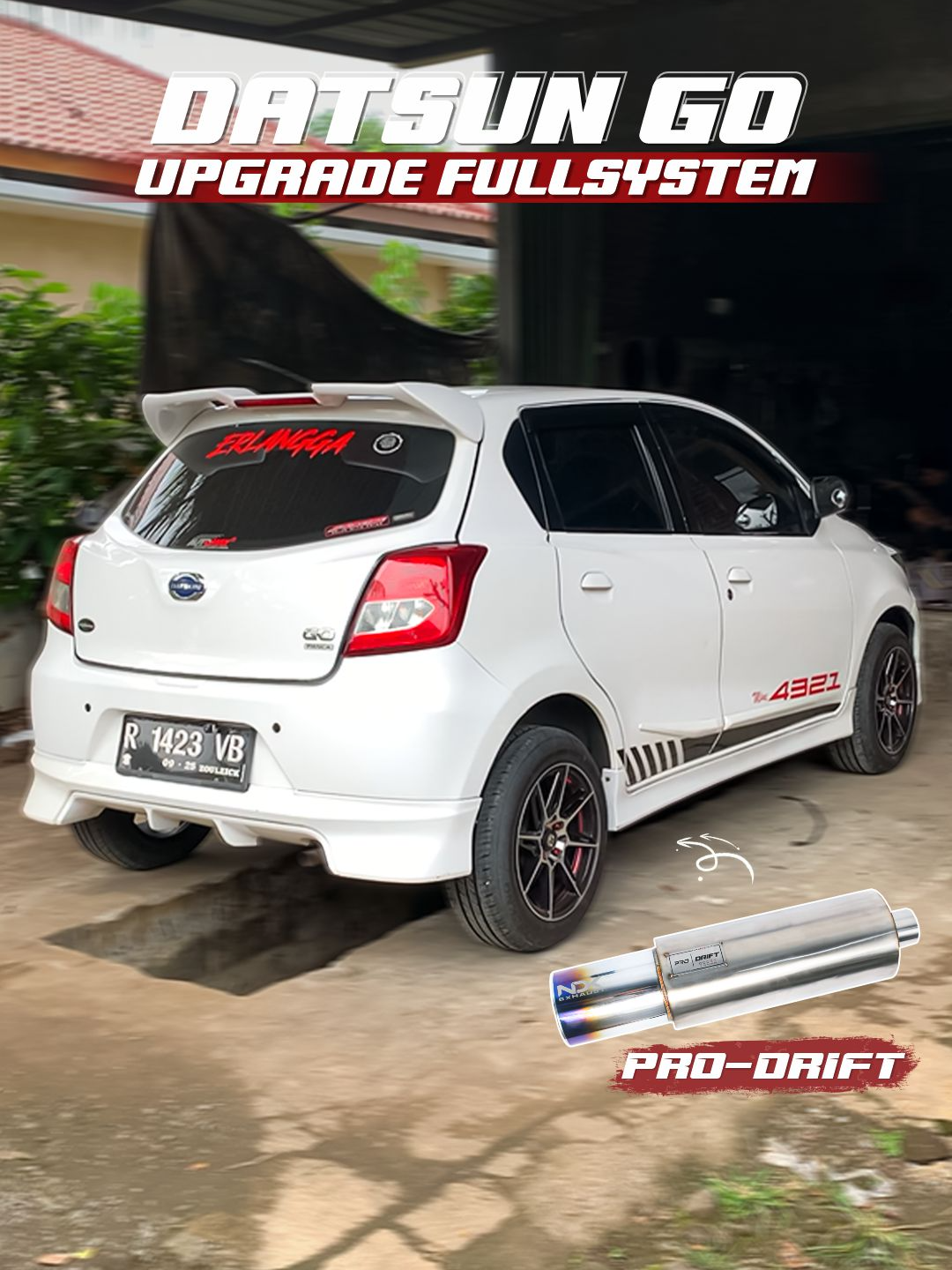 Datsun ugrade full system muffler pro drift 💨 #datsun #datsungo #datsunmodifikasi #datsungoplus #knalpotmobil #ndkexhaust