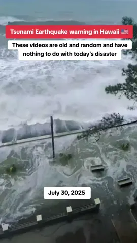 Tsunami Earthquake warning in Hawaii 🇺🇸 #tsunami #earthquake #hawai #warning #2025 #fyp 