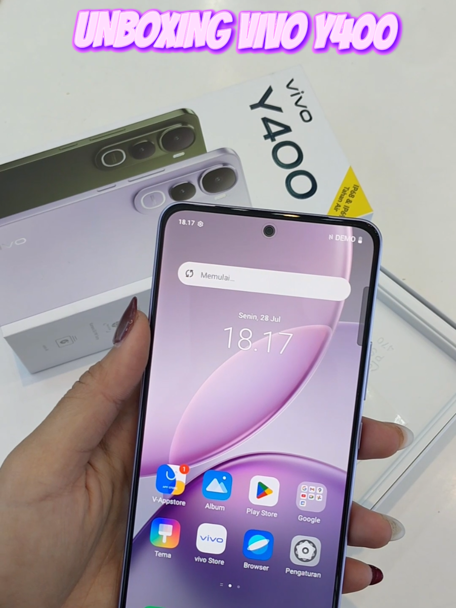 UNBOXING VIVO TERBARU Y400! 😍 #vivo #vivoy400 #hpmurah #fyp #unboxingvideo 