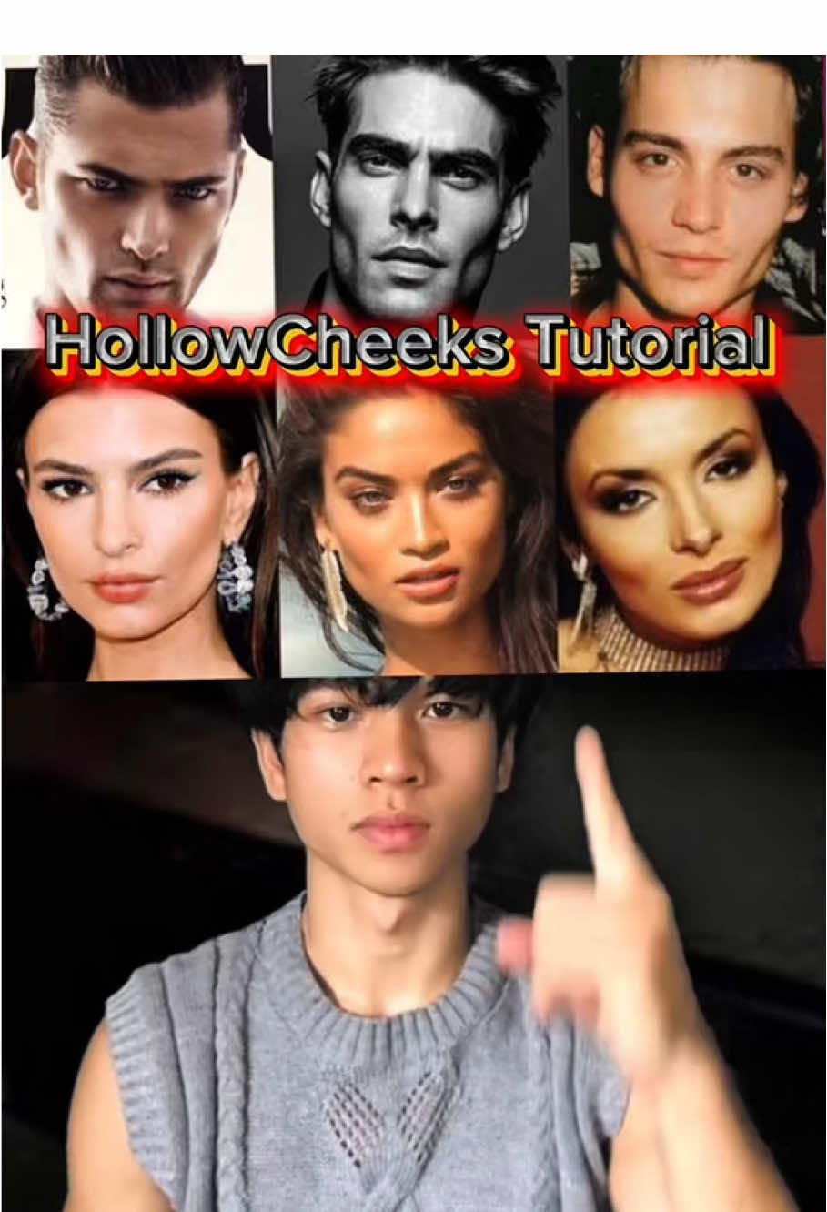 Day110;Hollow cheeks tutorial  #fyp #looksmaxing #hollowcheeks #face #GlowUp #foryou 