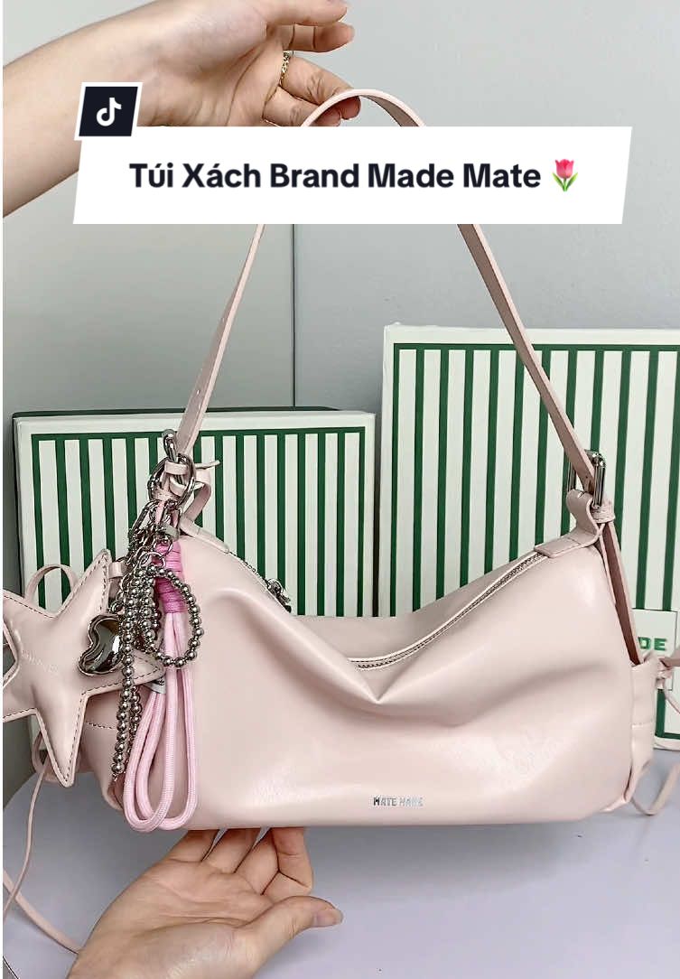 Túi màu hồng xinh iu ✨✨ #tuixach #tuideovai #matemade #xuhuong 
