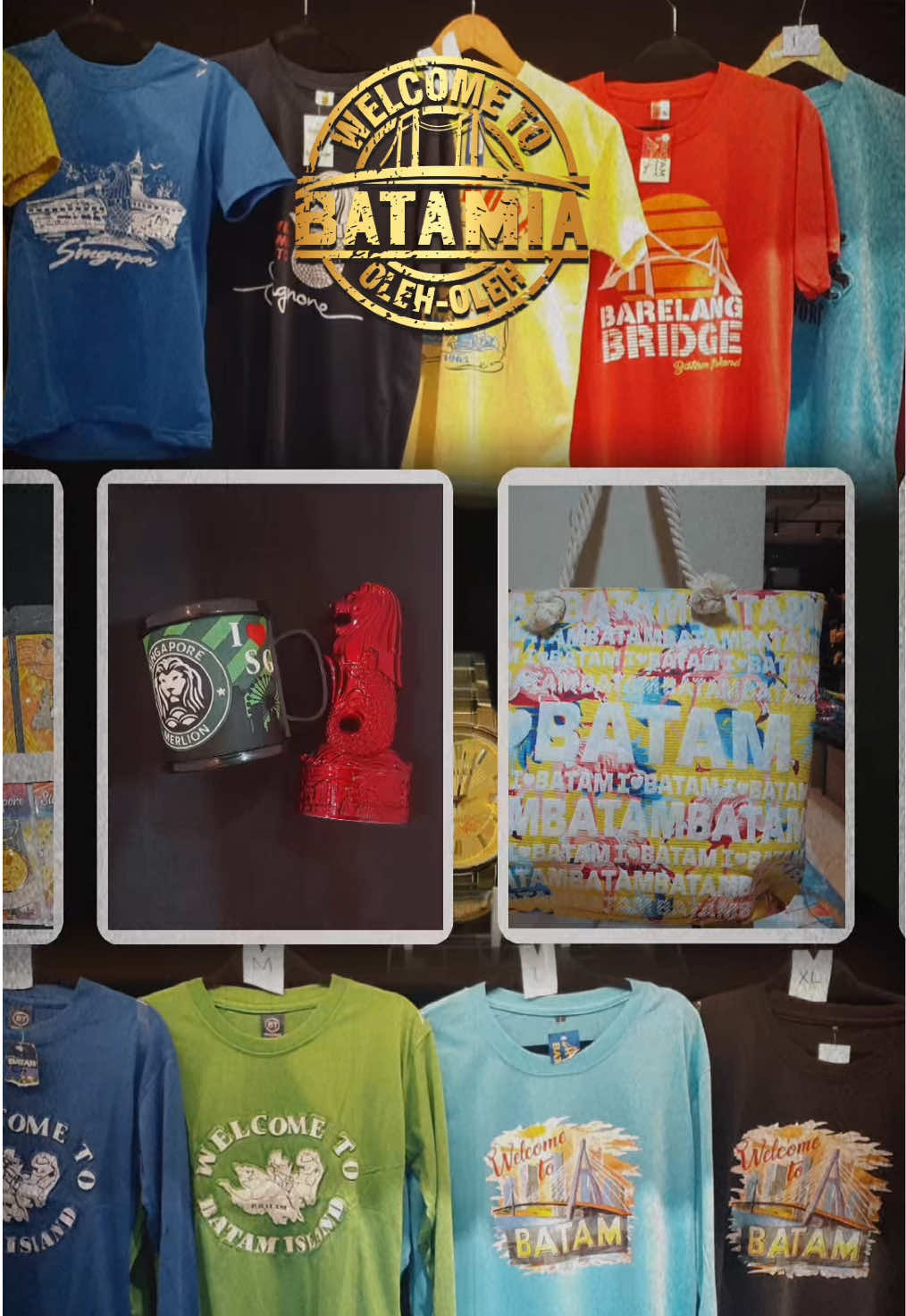 Bawa pulang kenangan manis dari Batam & Singapore dalam bentuk aksesoris unik ini ✨🎁 Pusat oleh oleh terbesar di Batam 📞+62 821 7186 1447 ⏰ Opening Hour : 08.30 - 22.00 📍 Batam, Nagoya Thamrin City Blok A1 - A6 #batam#batamisland#kepri#batamhitz#kepriberteman#kepridimana#batamshop#batamia#batampromotion#oleholehbatam#batamoleholeh#pusatoleholehbatam#nagoyathamrin#CapCut #fyp #oleholehbatam #umkmbatam#fyp
