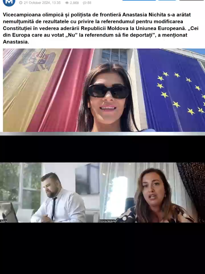 „Luați-le pașapoartele românești și deportați-i în Siberia”: Anastasia Nichita, indignată pe moldovenii care au votat „NU” la referendum