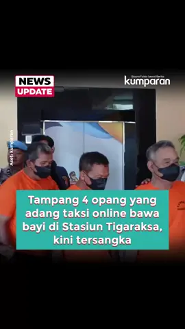 Sebanyak 4 pengemudi ojek pangkalan atau opang ditetapkan sebagai tersangka atas kasus pengadangan taksi online di kawasan Stasiun Tigaraksa, Kabupaten Tangerang. Para opang itu memaksa penumpang taksi online yang sedang membawa bayi untuk turun. Kapolresta Tangerang, Kombes Pol Andi Muhammad Indra Waspada, mengatakan keempat tersangka berinisial A (53), N (52), J (63), dan JU (49). Keempatnya dihadirkan dalam jumpa pers. Mereka mengenakan baju tahanan warna oranye dan menggunakan masker. Mereka dijerat Pasal 170 KUHP tentang pengeroyokan dan 335 KUHP tentang pemaksaan dengan kekerasan atau ancaman kekerasan. Keempatnya kini ditahan di Mapolresta Tangerang. 