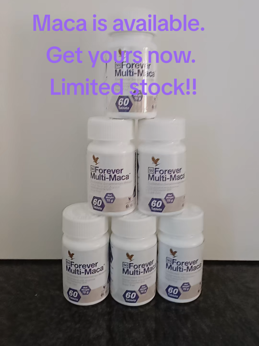 Forever Multi-Maca® is designed for both men and women and features an exclusive blend of Maca and other natural ingredients which may encourage a relaxed, positive mood and promote energy.#TikTok #Viral #sama28 #Order #Pay #Courierdone #Aloeproducts #success #winnning 